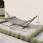 Hamac avec support - 1 place large avec coussin | Toscana